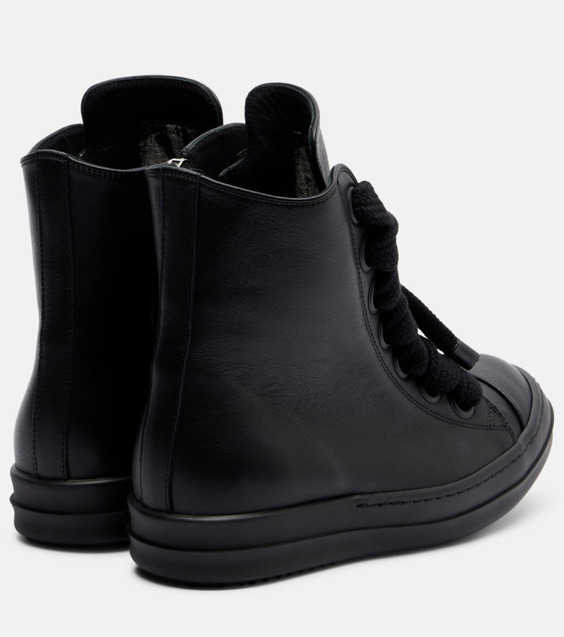 Rick Owens Jumbolace leather sneakers outlook