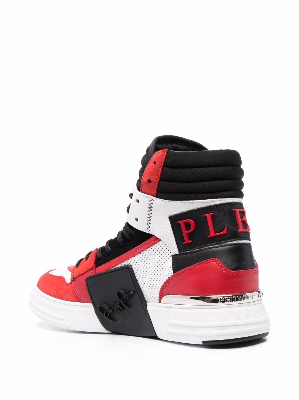 contrast hi-top sneakers - 3