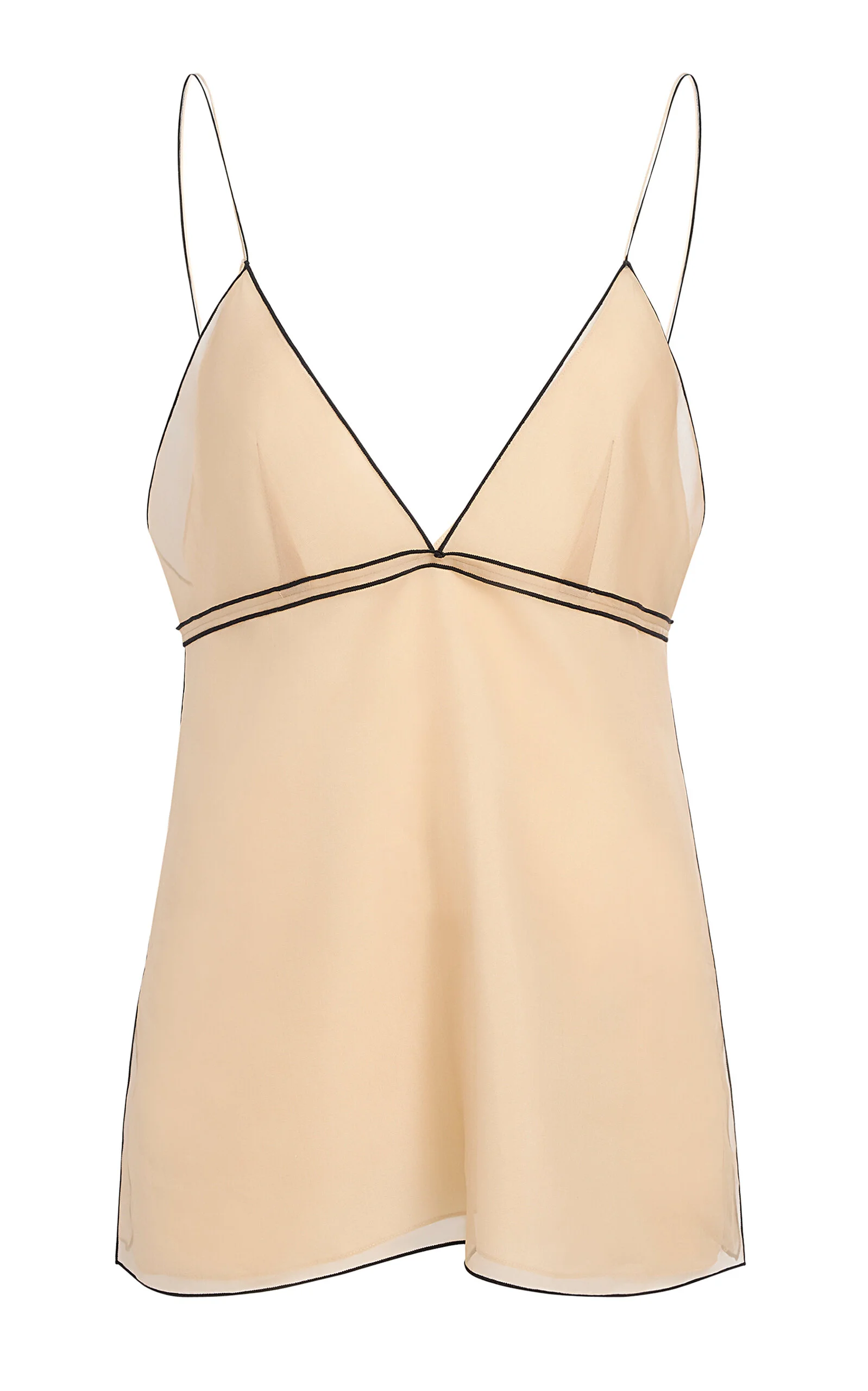 Timy Silk Organza Camisole Top nude - 1