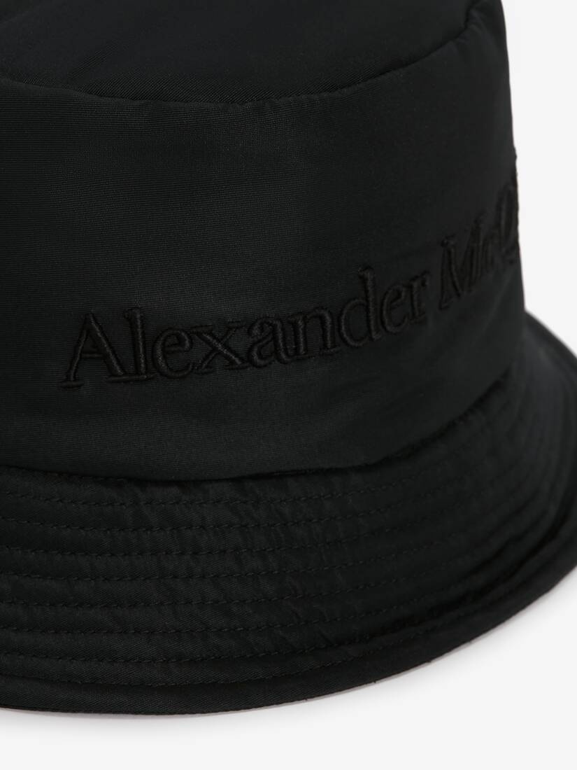 Women's Padded Bucket Hat in Black - 3