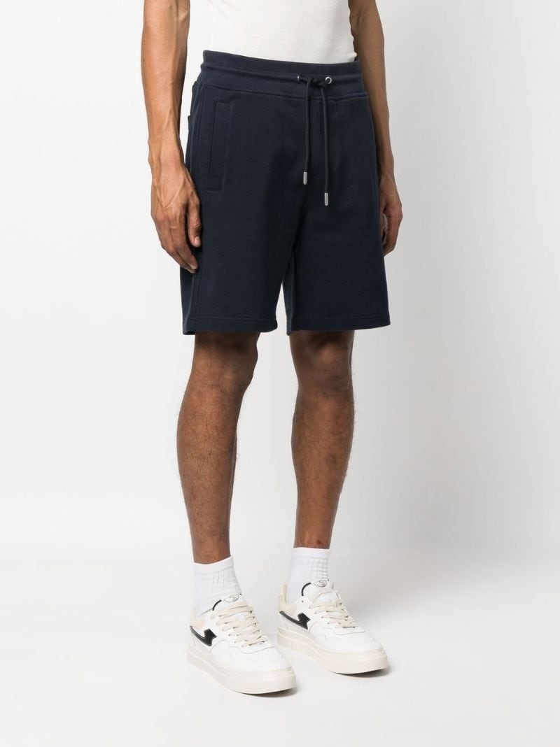 logo-patch cotton track shorts - 3