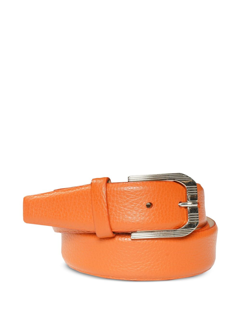 textured leather belt - 4