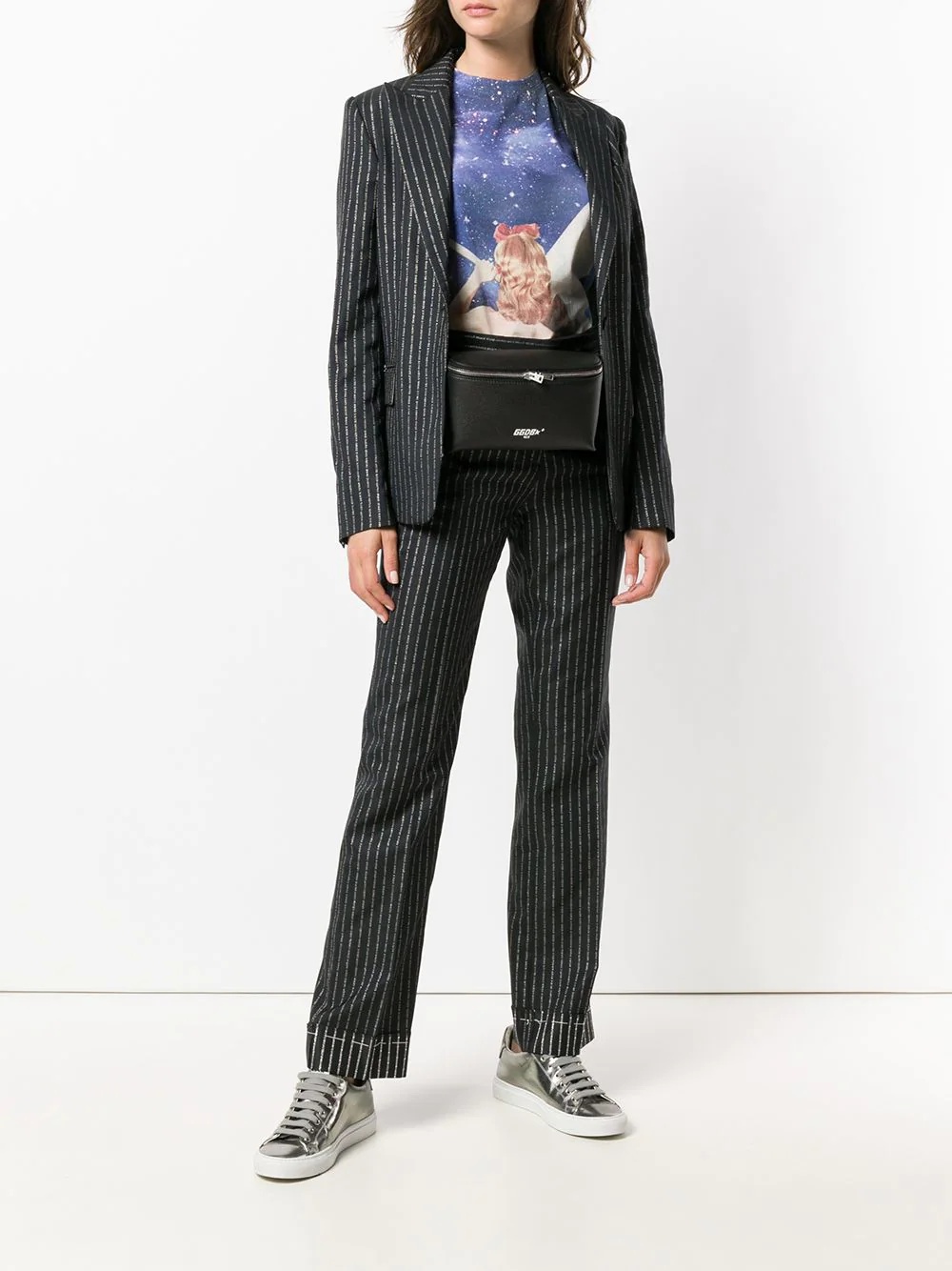 pinstriped blazer - 2