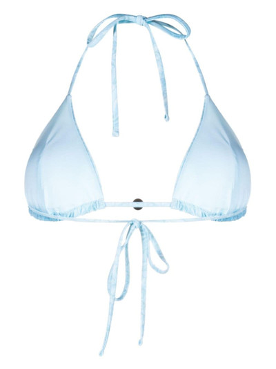VERSACE Barocco-print triangle bikini top outlook