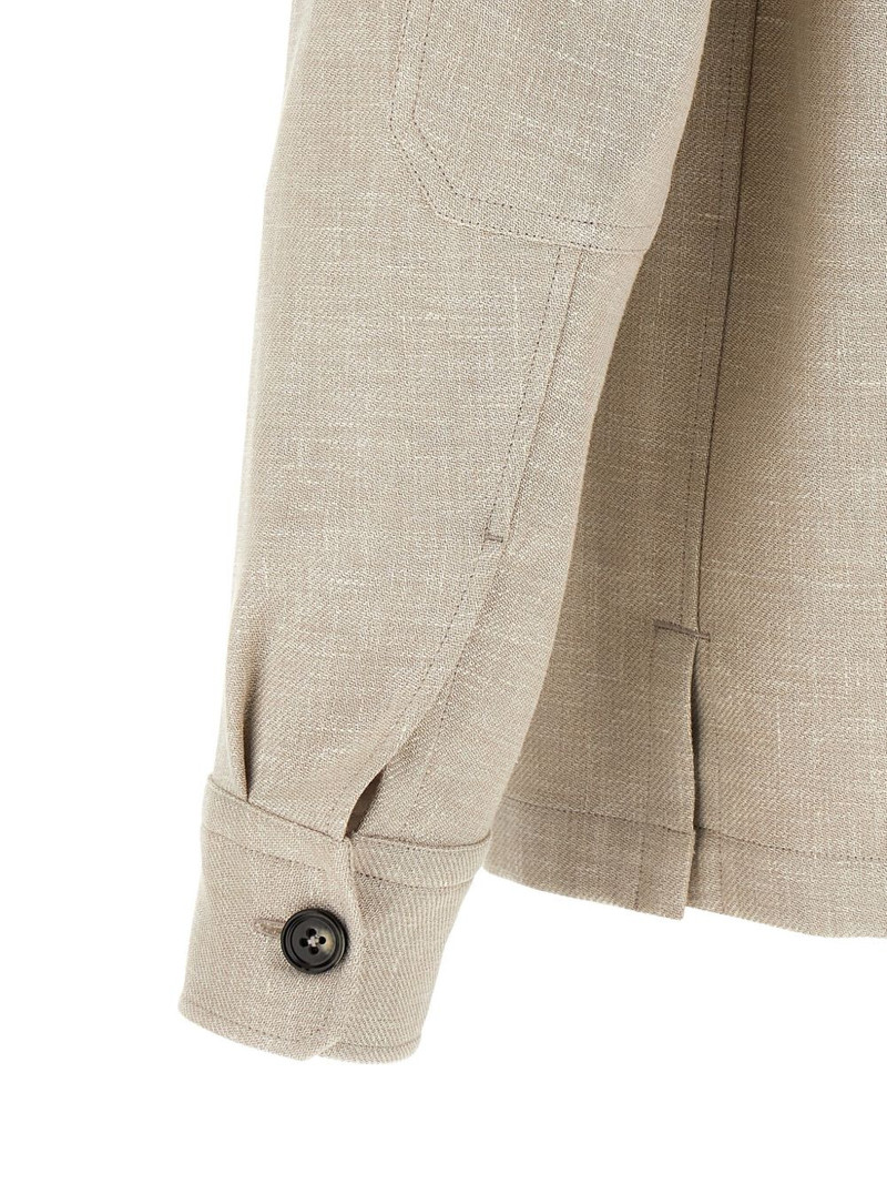 Crossover patch-detail overshirt 4