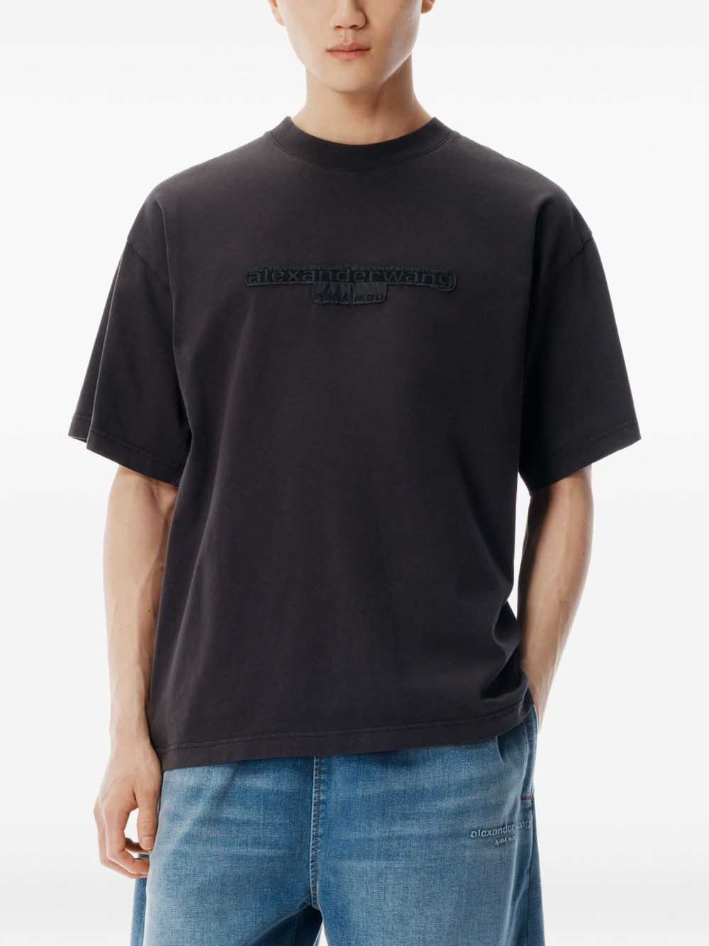 logo-patch short-sleeve T-shirt - 4