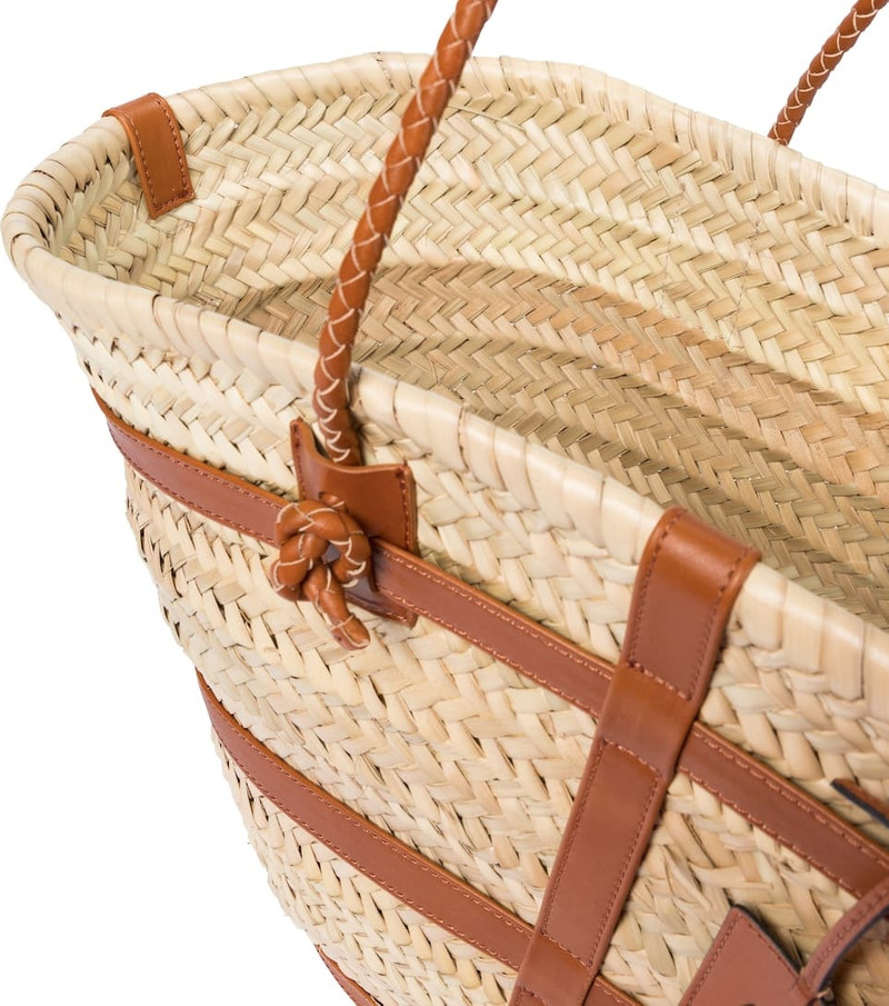 Watermill Large raffia basket bag 3