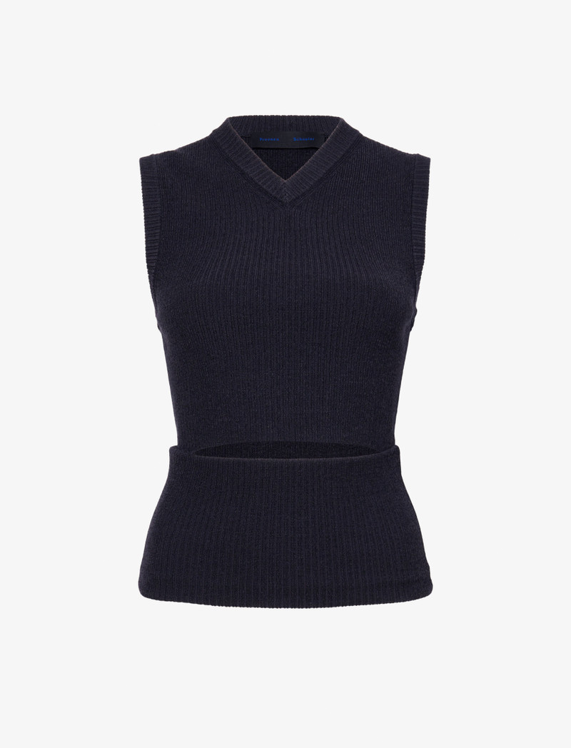 Cruz Vest in Midweight Viscose Rib 1