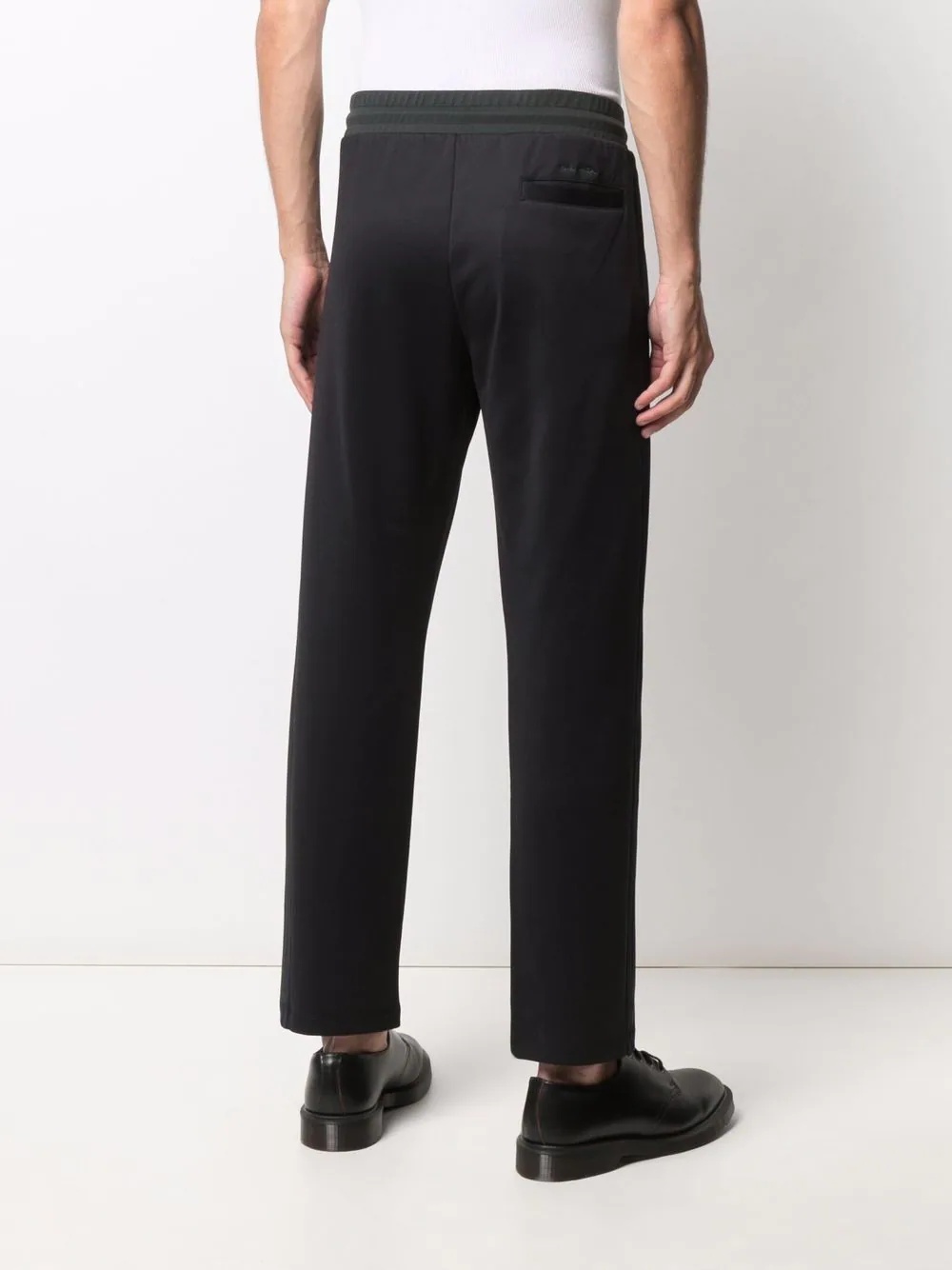 stripe-pattern track trousers - 4