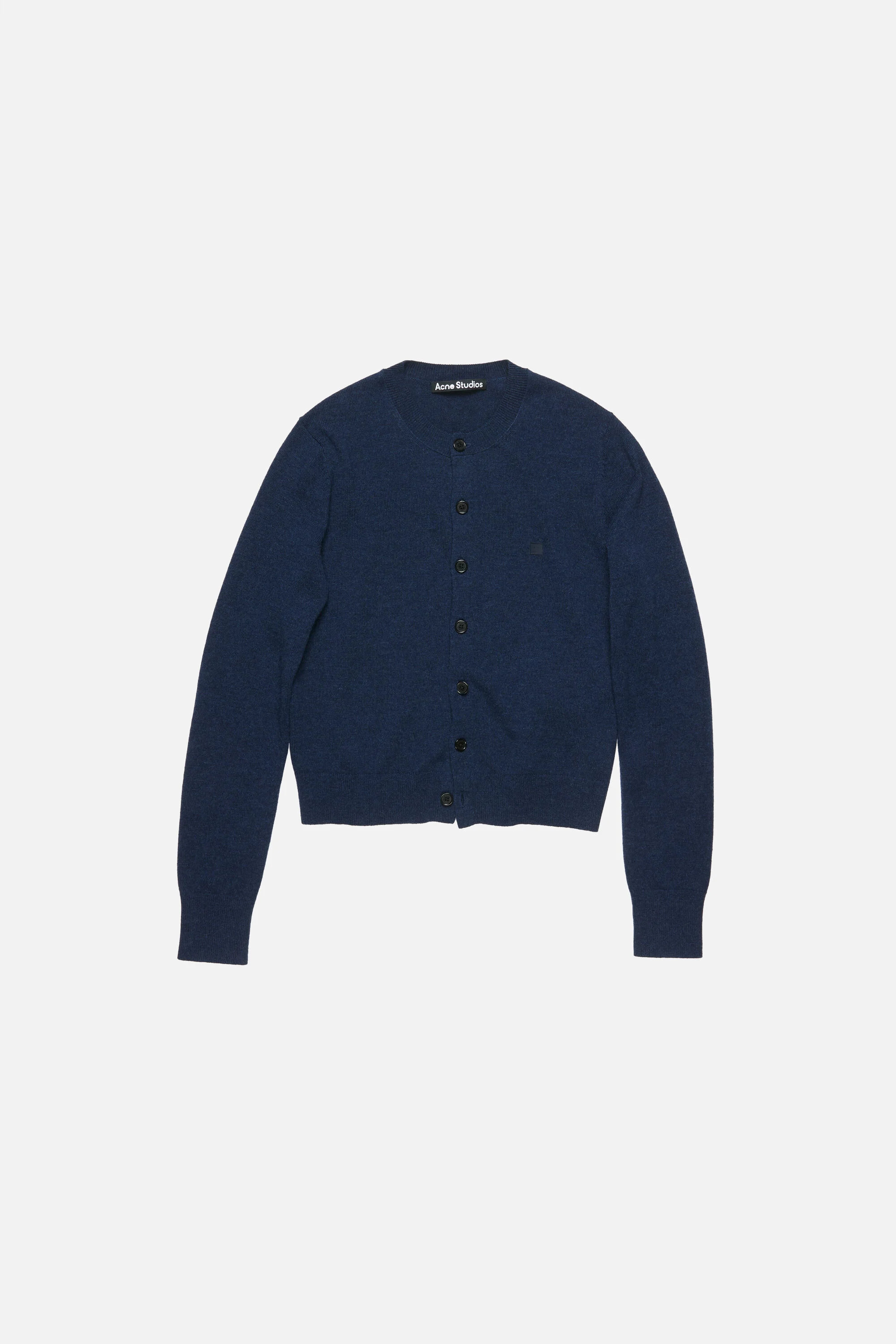 Cadigan yak wool - fitted fit - Navy melange - 6