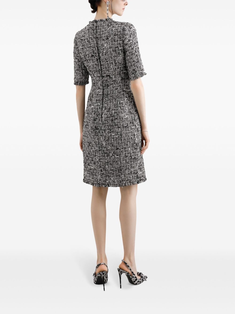 tweed midi dress - 3