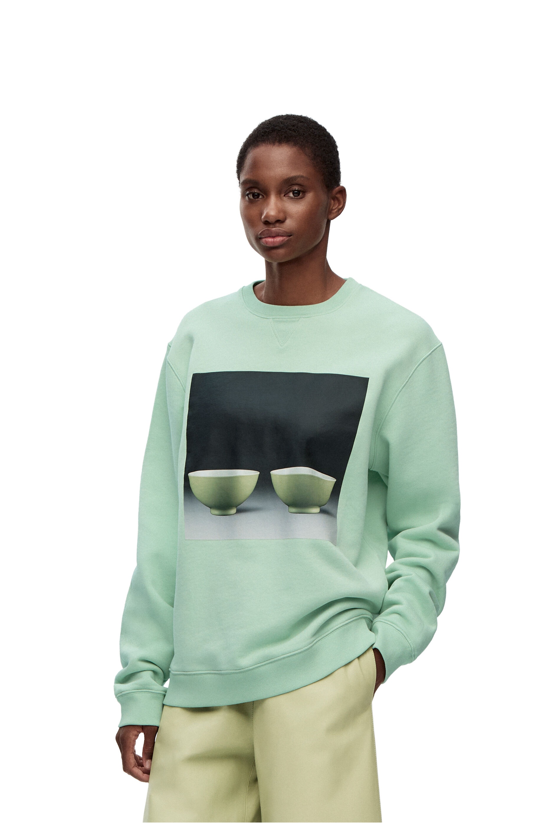 Ceramic print sweatshirt in cotton - 3
