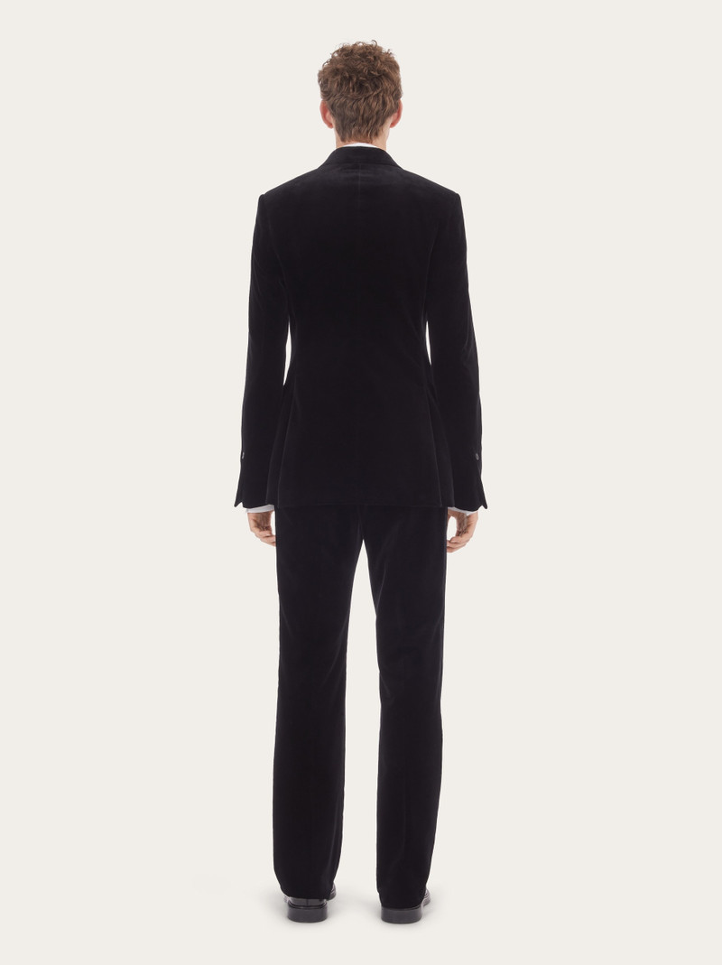 FERRAGAMO Velvet single breasted suit outlook