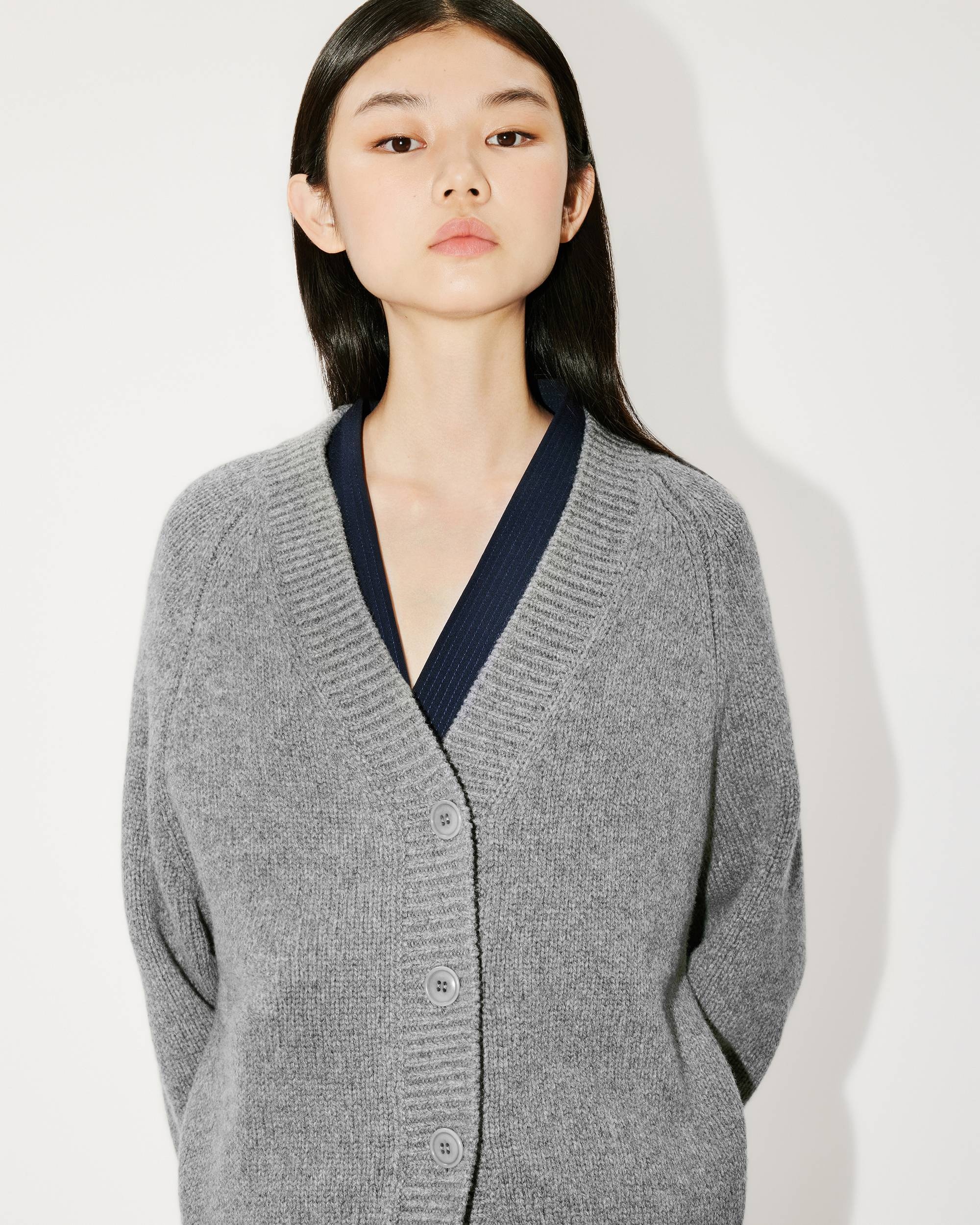 KENZO 'KENZO Target' wool cardigan | REVERSIBLE