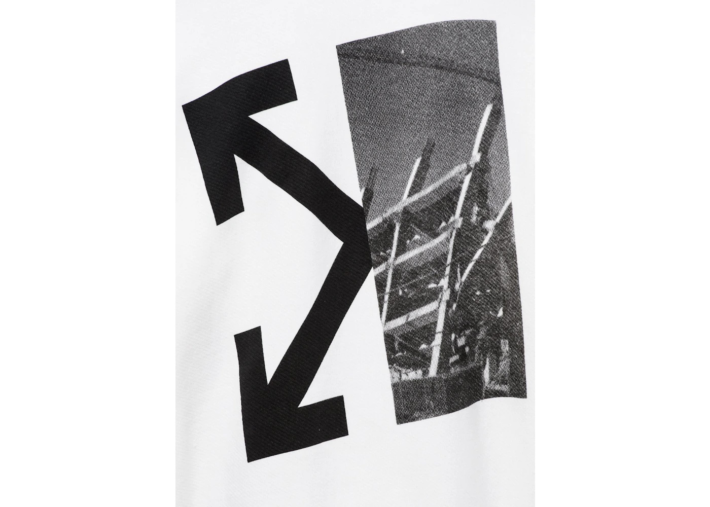 OFF-WHITE Splitted Arrows Hoodie White/Black - 3