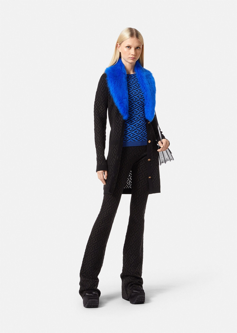 VERSACE La Greca Flared Trousers outlook