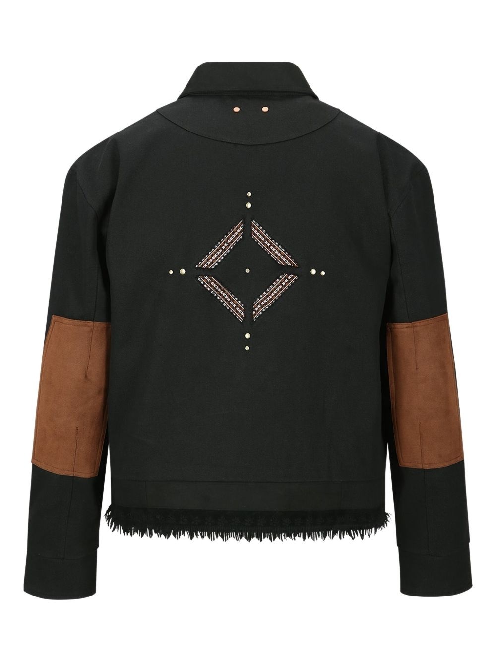 fringed-detailed jacket - 2