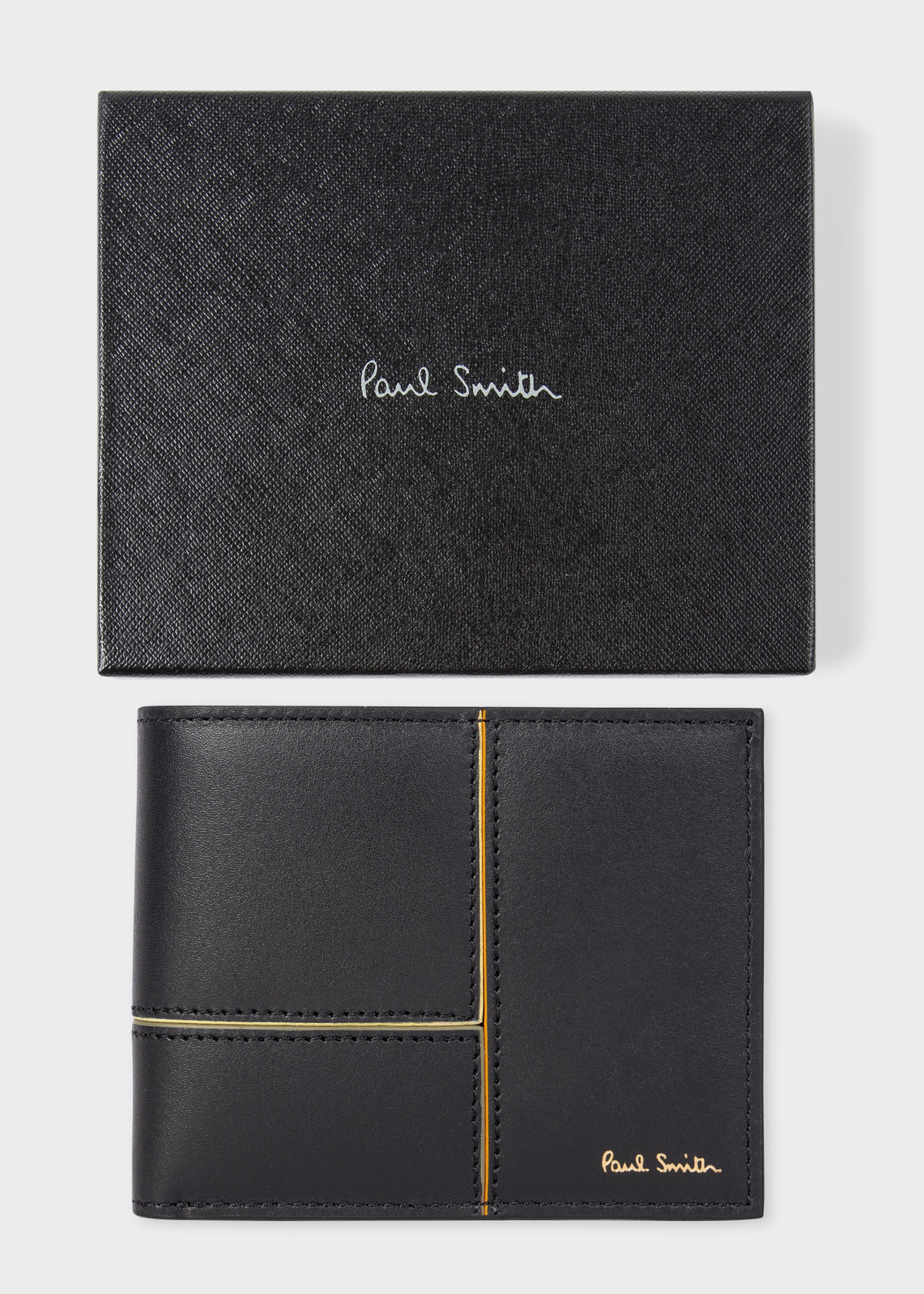 Panelled Leather Billfold Wallet - 5