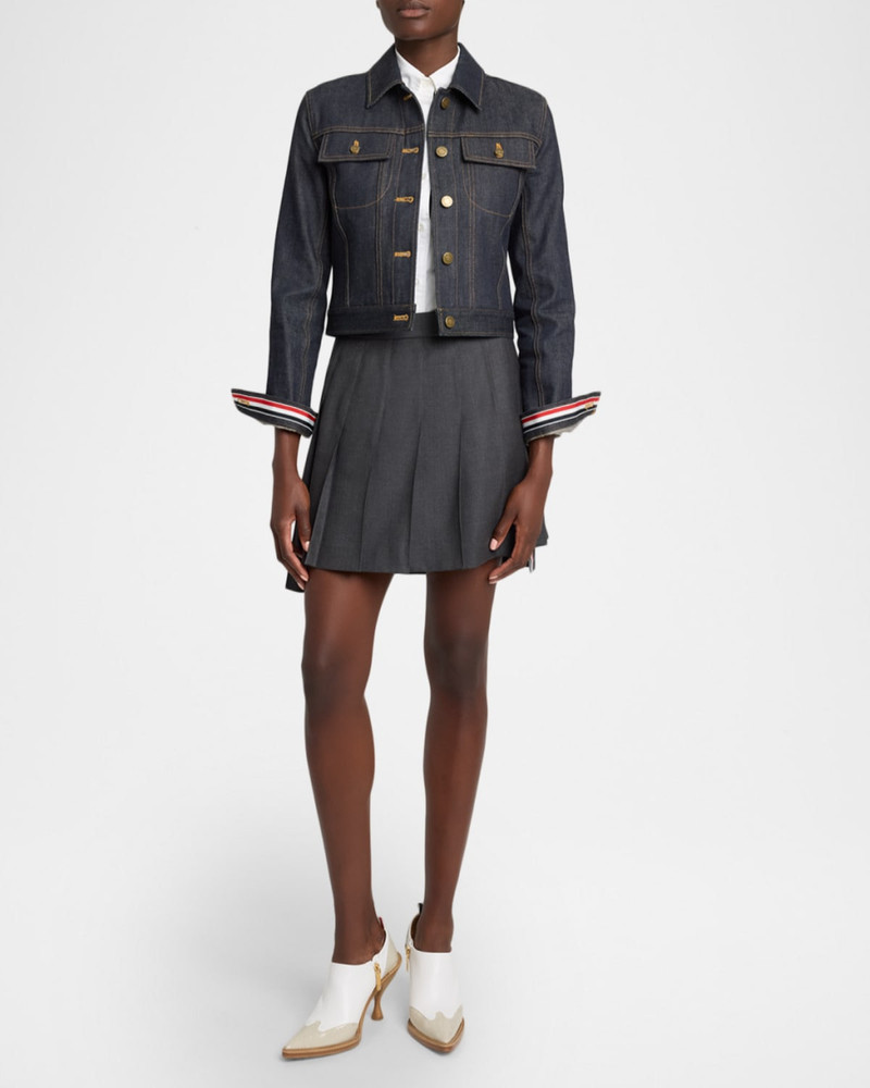 Thom Browne Shrunken Denim Jacket outlook