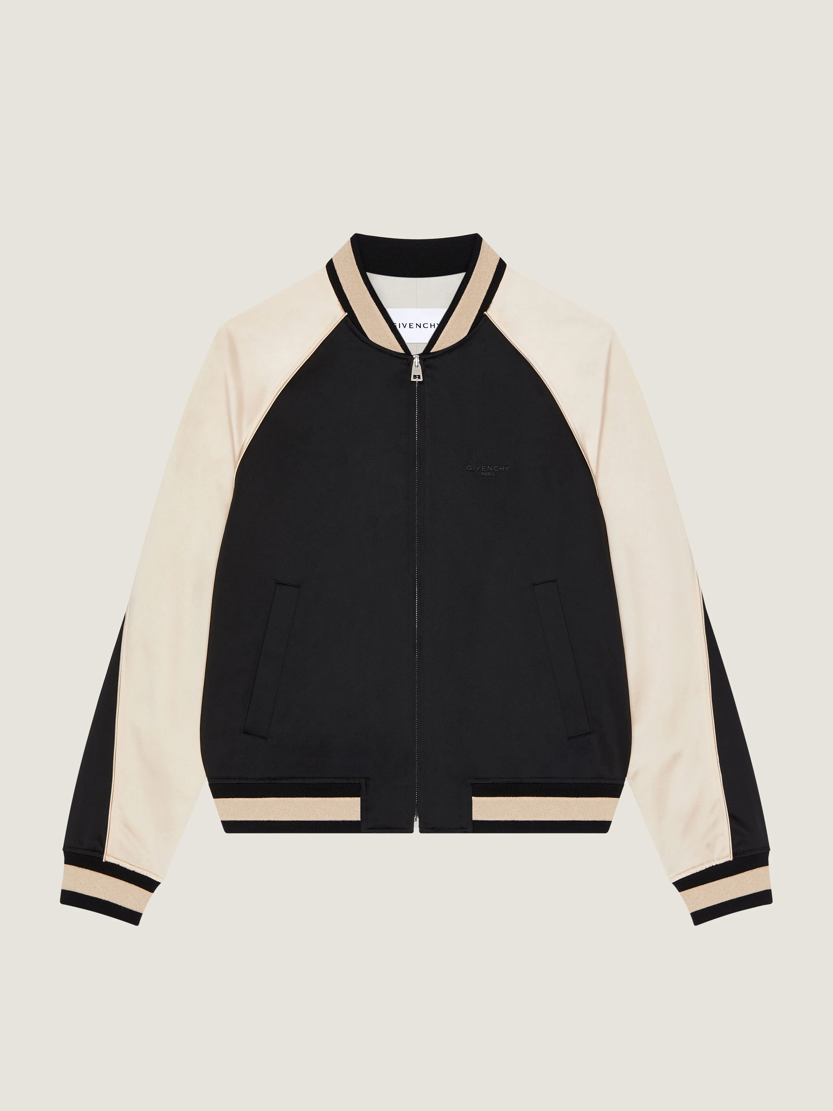 COUTURE SEAM SOUVENIR JACKET WITH GIVENCHY PARIS PEARLS - 1