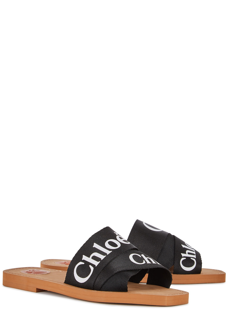 Woody logo-print sliders - 2