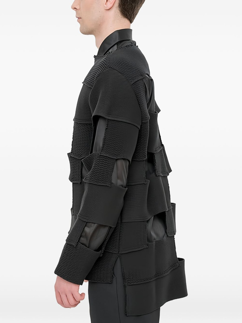 Comme des Garçons Homme Plus patchwork cut-out sweater outlook