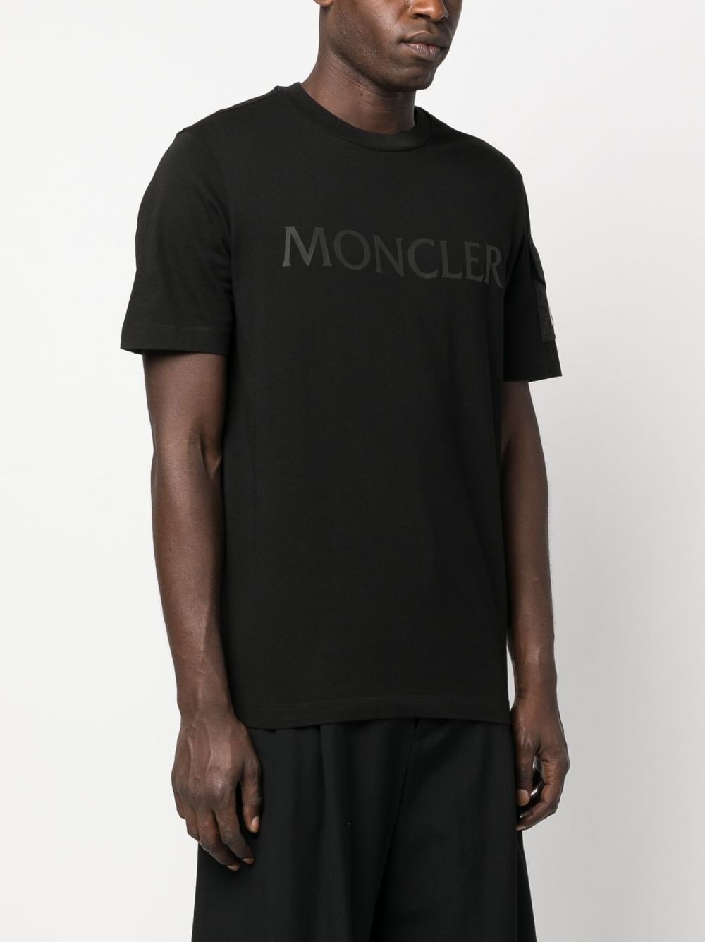 logo-print cotton T-shirt - 3