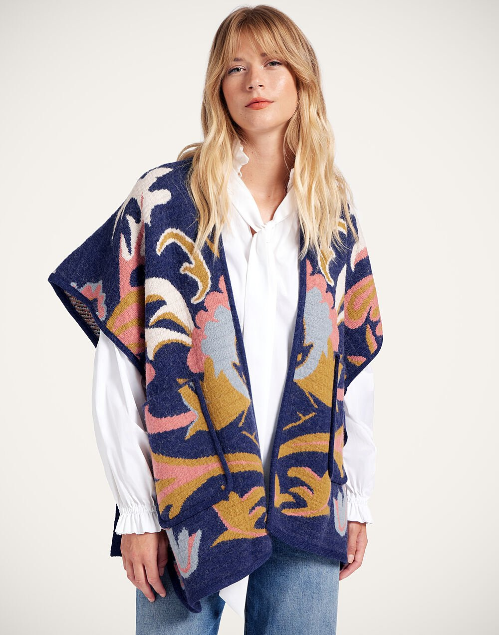 In My Power Knit Scarf Cape - 2