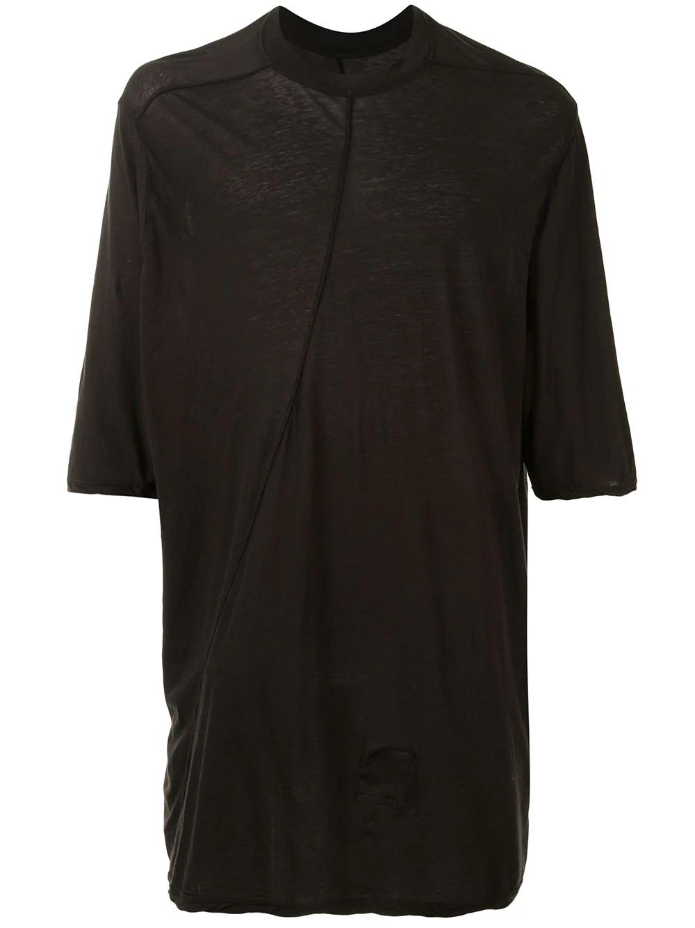 displaced-seam longline T-shirt - 1