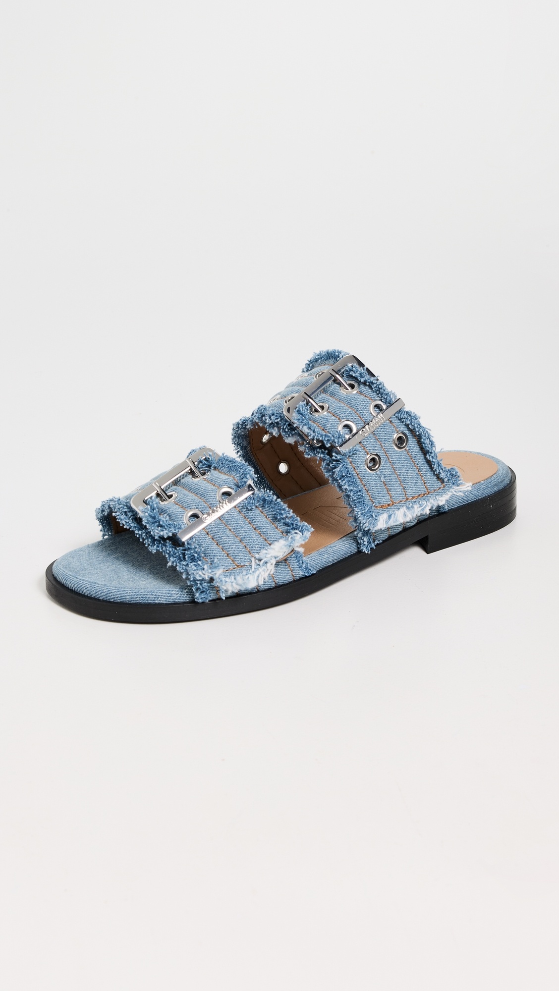 Buckle Two Strap Sandals - 1