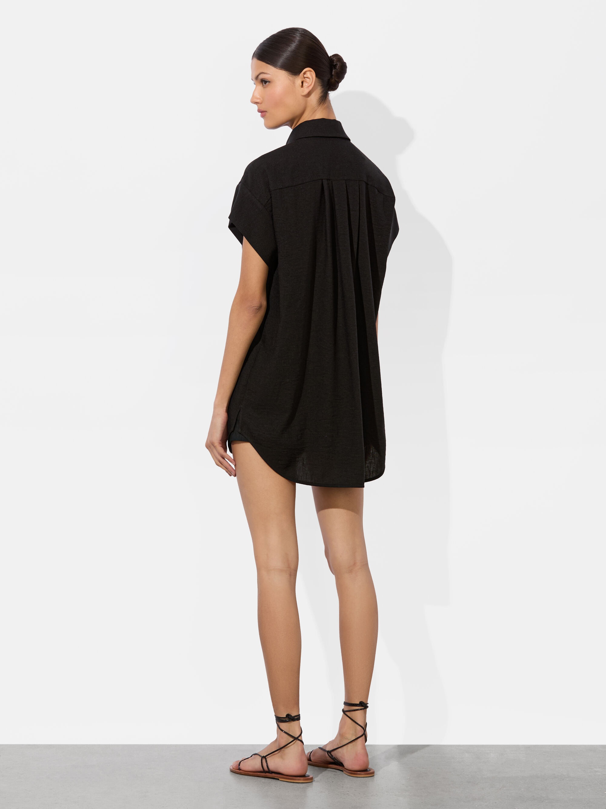 FINELY SHORT SLEEVE BUTTON DOWN - 3