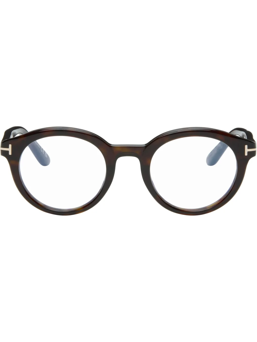 Brown Blue Block Glasses - 1