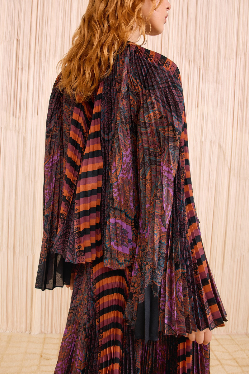 Ella Pleated Bell Sleeve Blouse 3