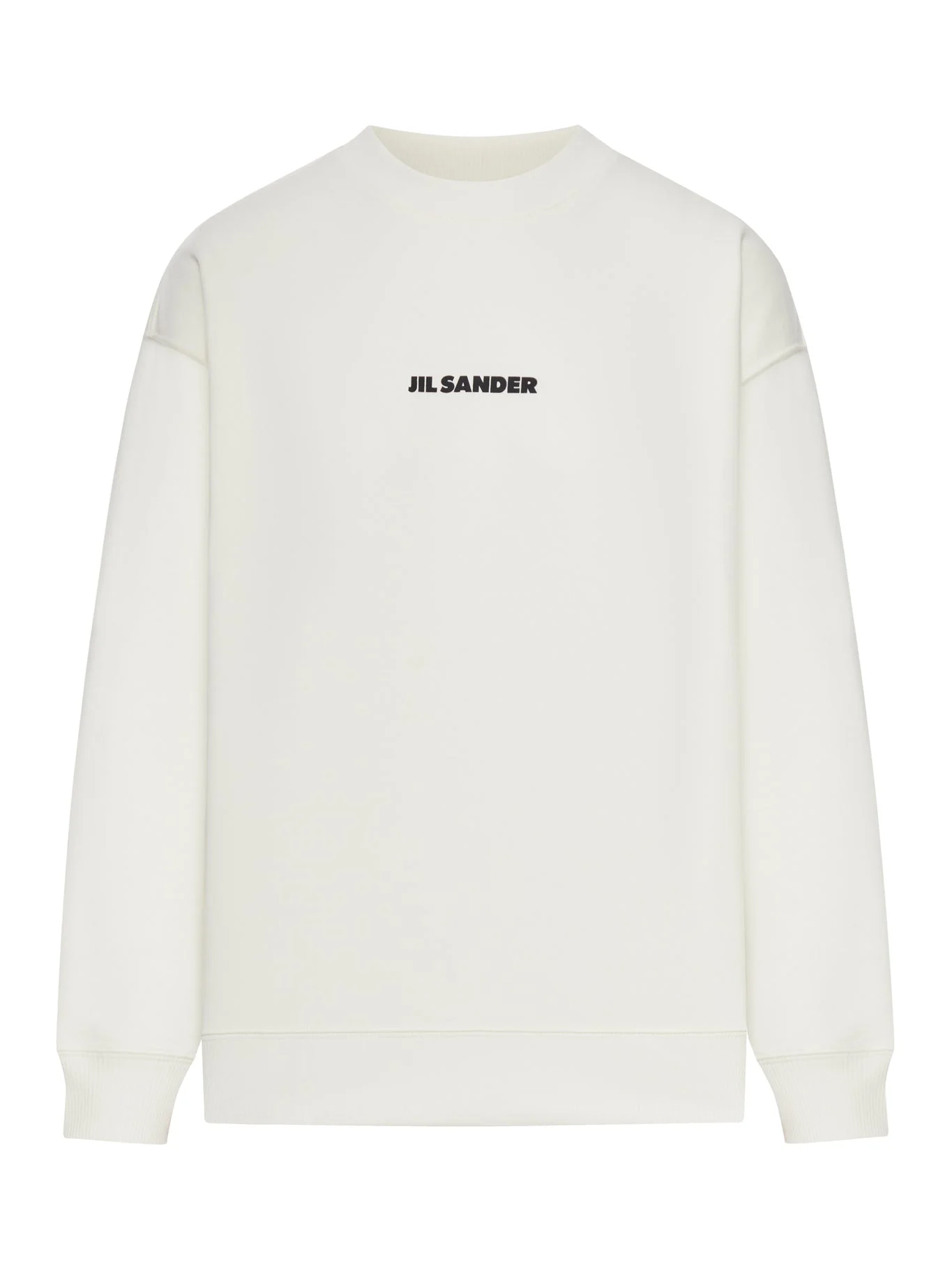 CREW NECK COTTON SWEATSHIRT WITH LOGO - 1