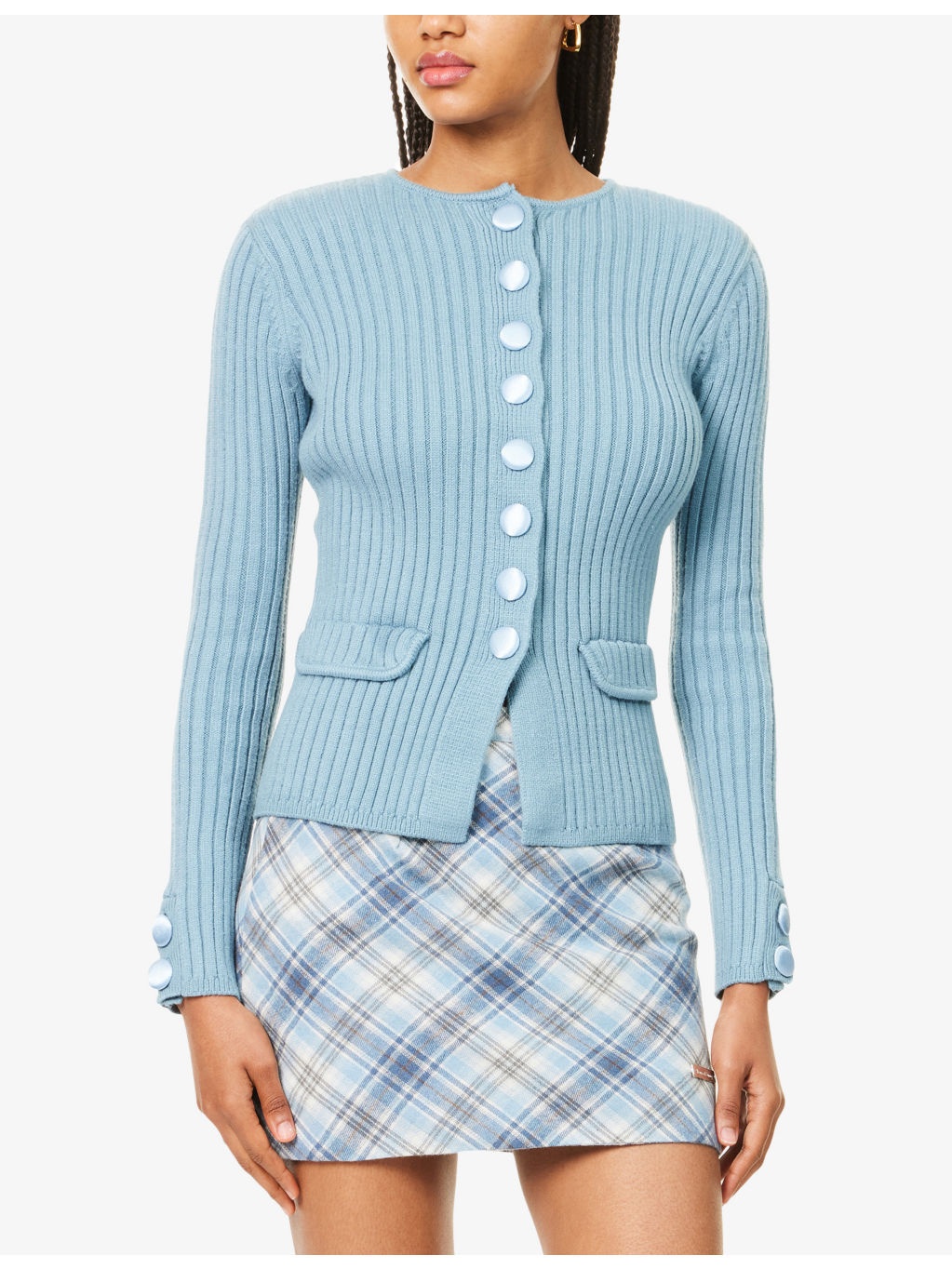 Power Peggy Scarf Knitted Cardigan - 3