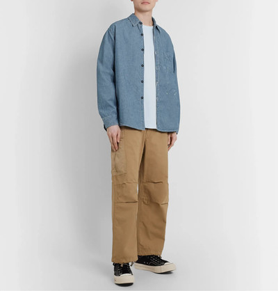 Chimala Paint-Splattered Cotton-Chambray Shirt outlook