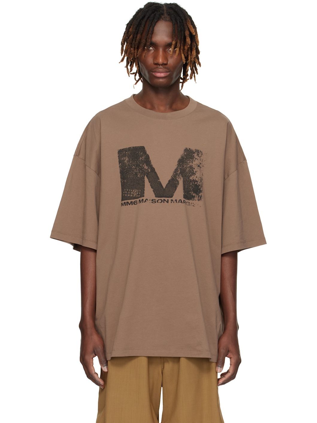 Brown Graphic T-shirt - 1