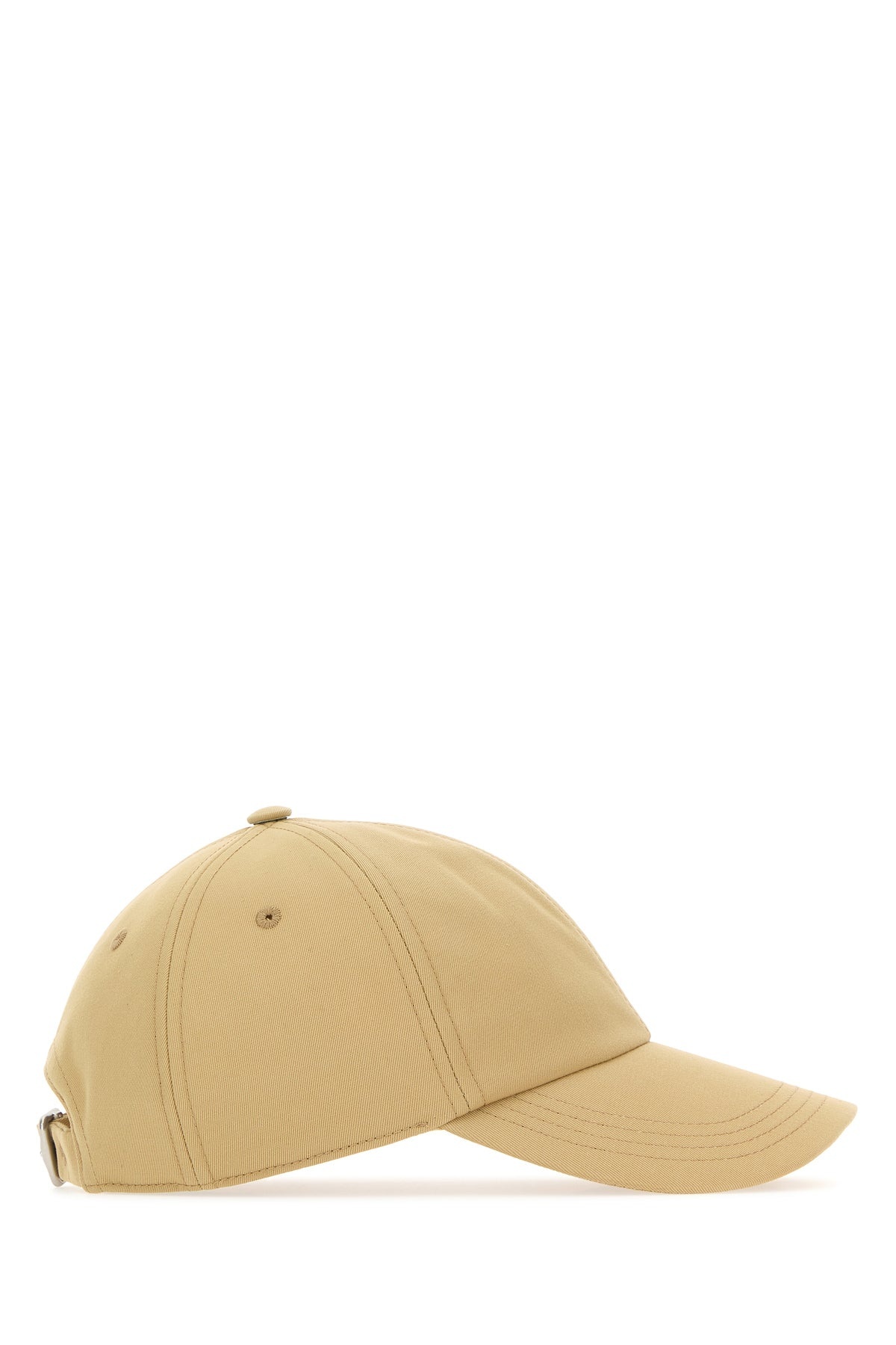 Beige polyester blend baseball cap - 2