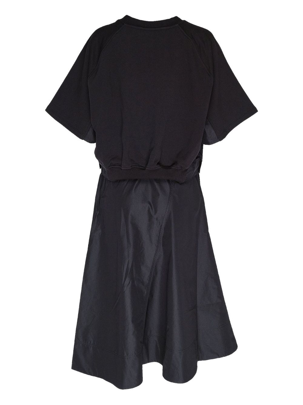 sweatshirt-paneled dress - 2