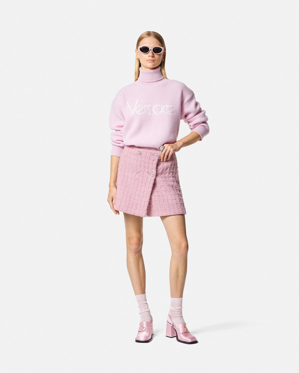Heritage Tweed Wrap Mini Skirt - 2