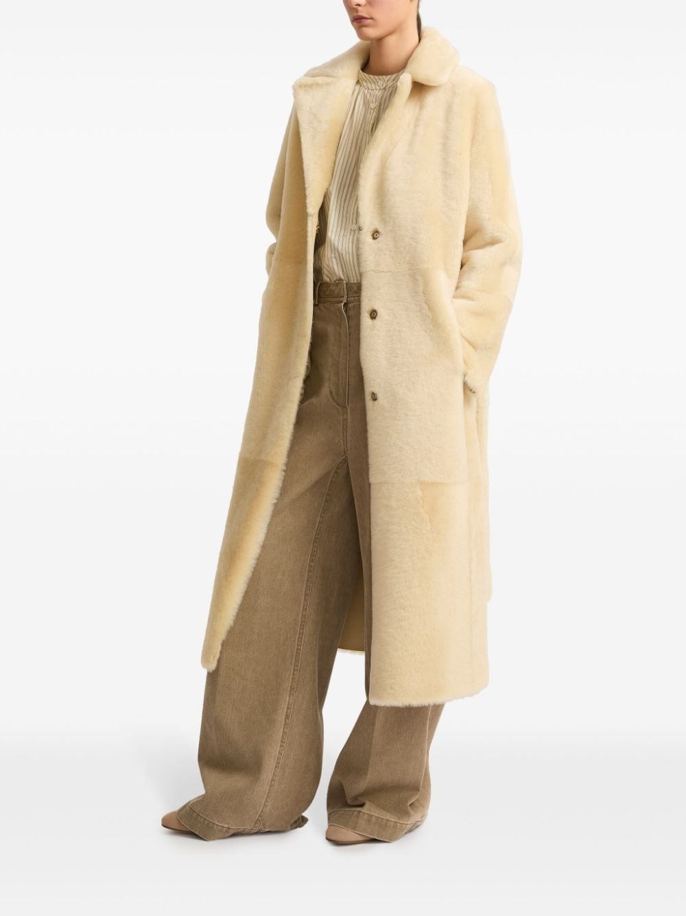 shearling reversible coat - 4
