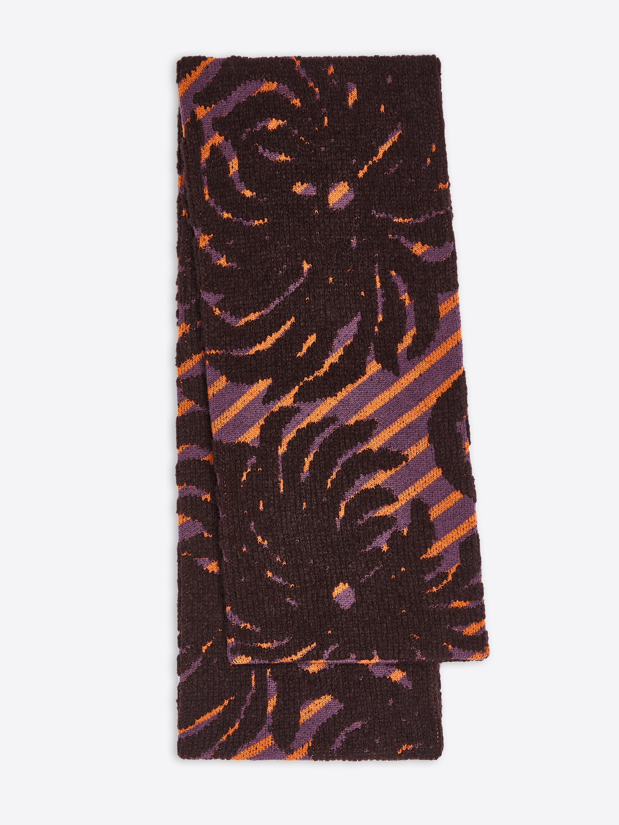 JACQUARD WOOL SCARF - 2