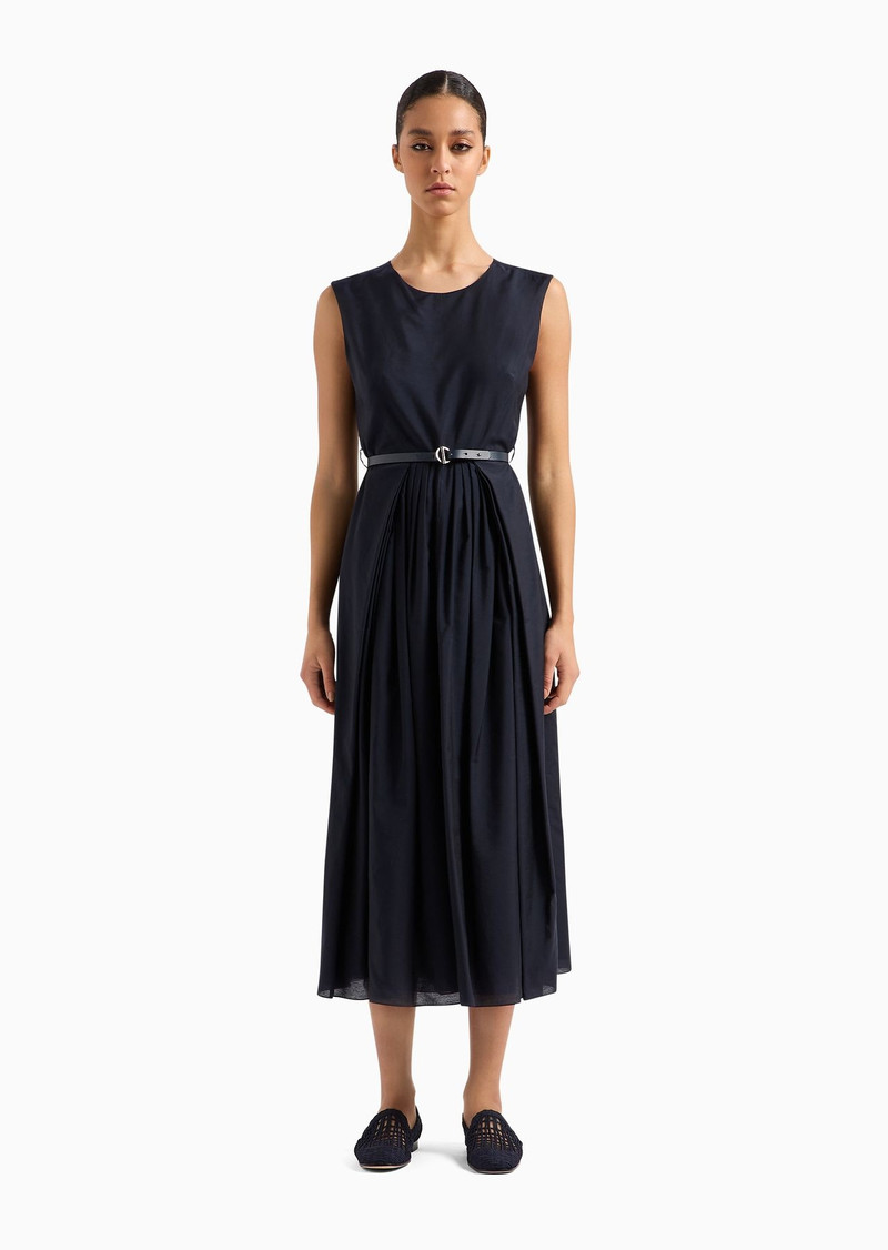 Icon ASV long dress in technical Lyocell muslin 2