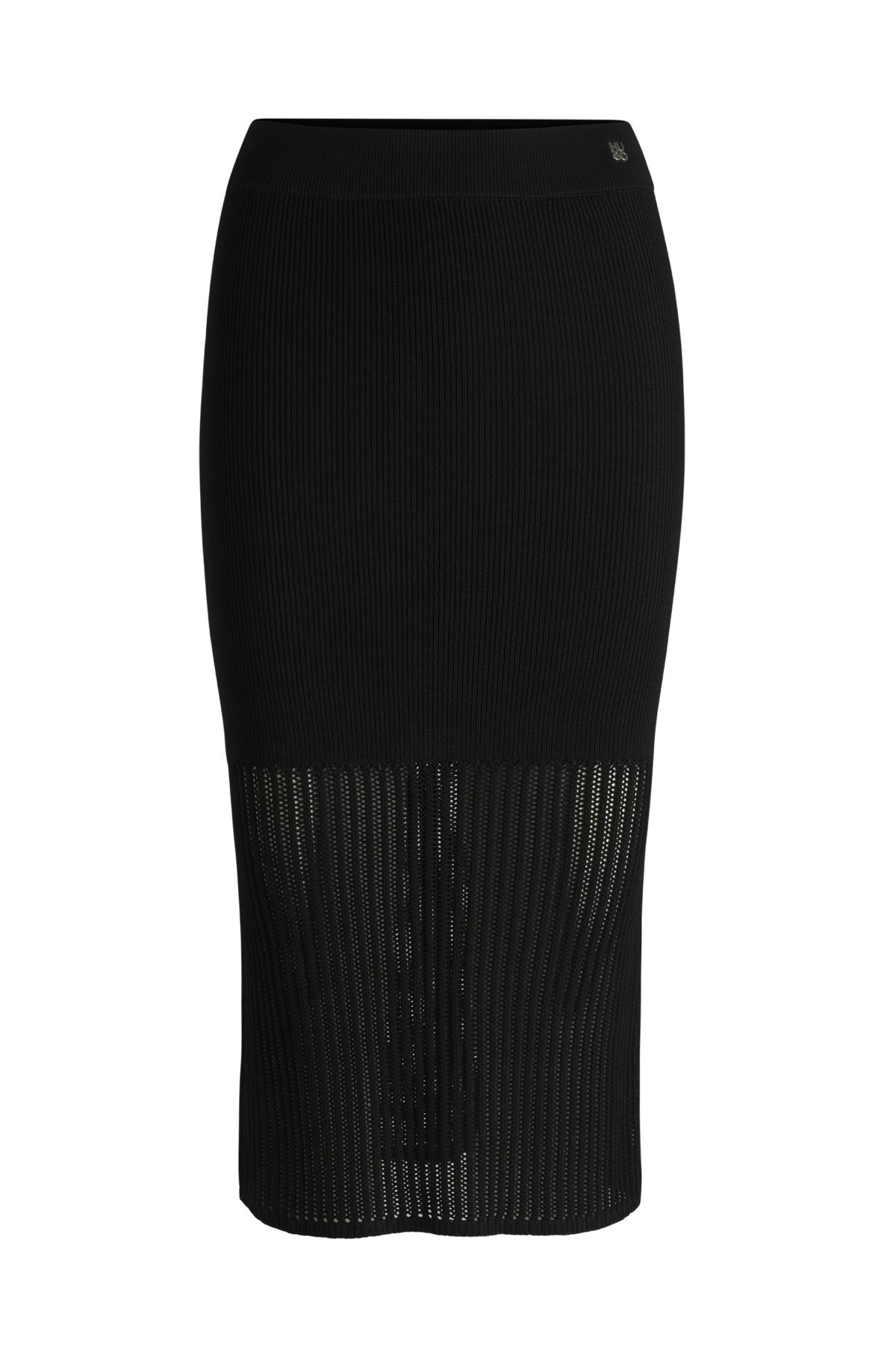 TUBE SKIRT WITH SHEER CROCHET STRUCTURE - 1