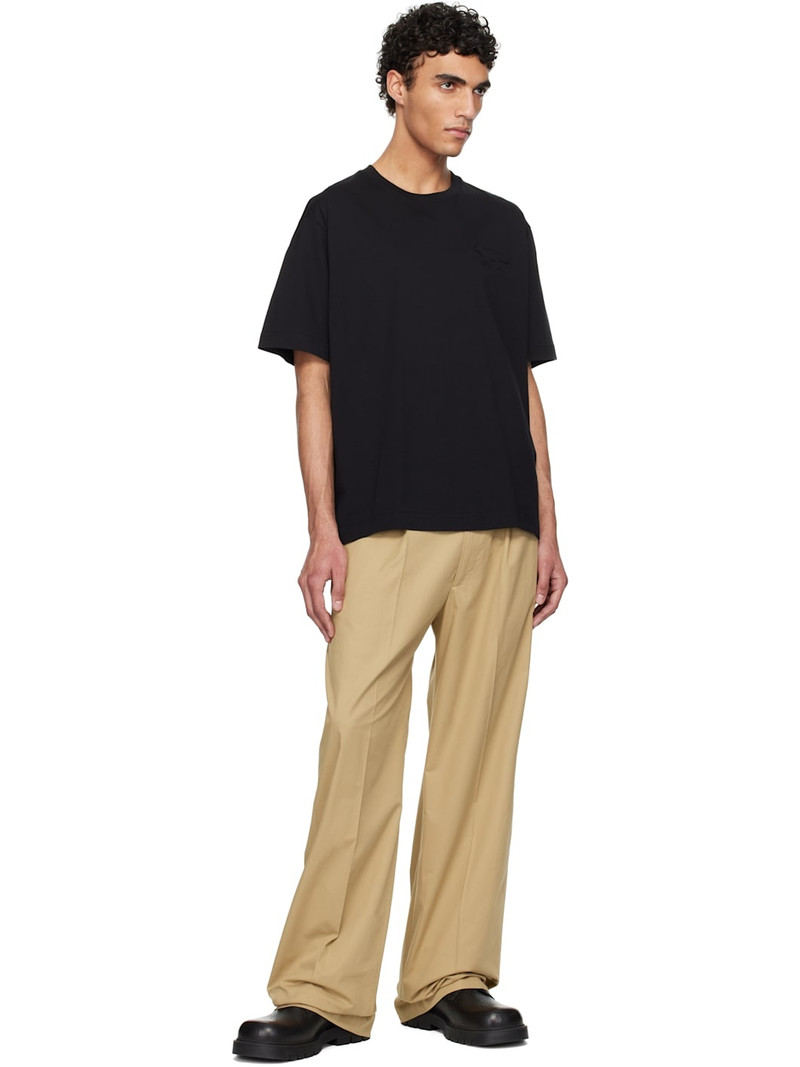 Maison Kitsuné Black Embossed Profile Fox Oversize T-shirt outlook