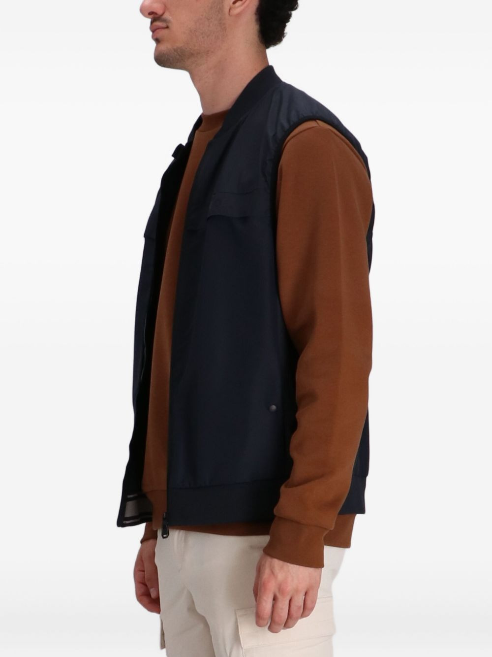 zip-up gilet - 3