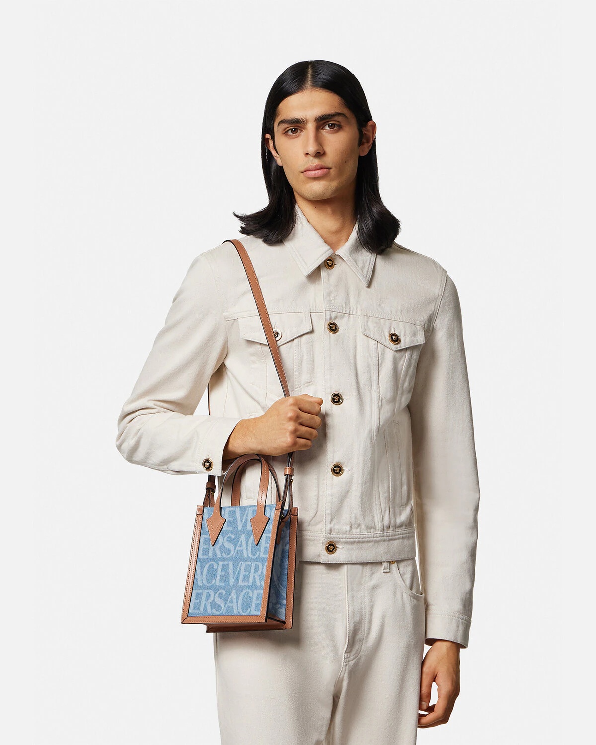 Versace Allover Crossbody Bag - 6