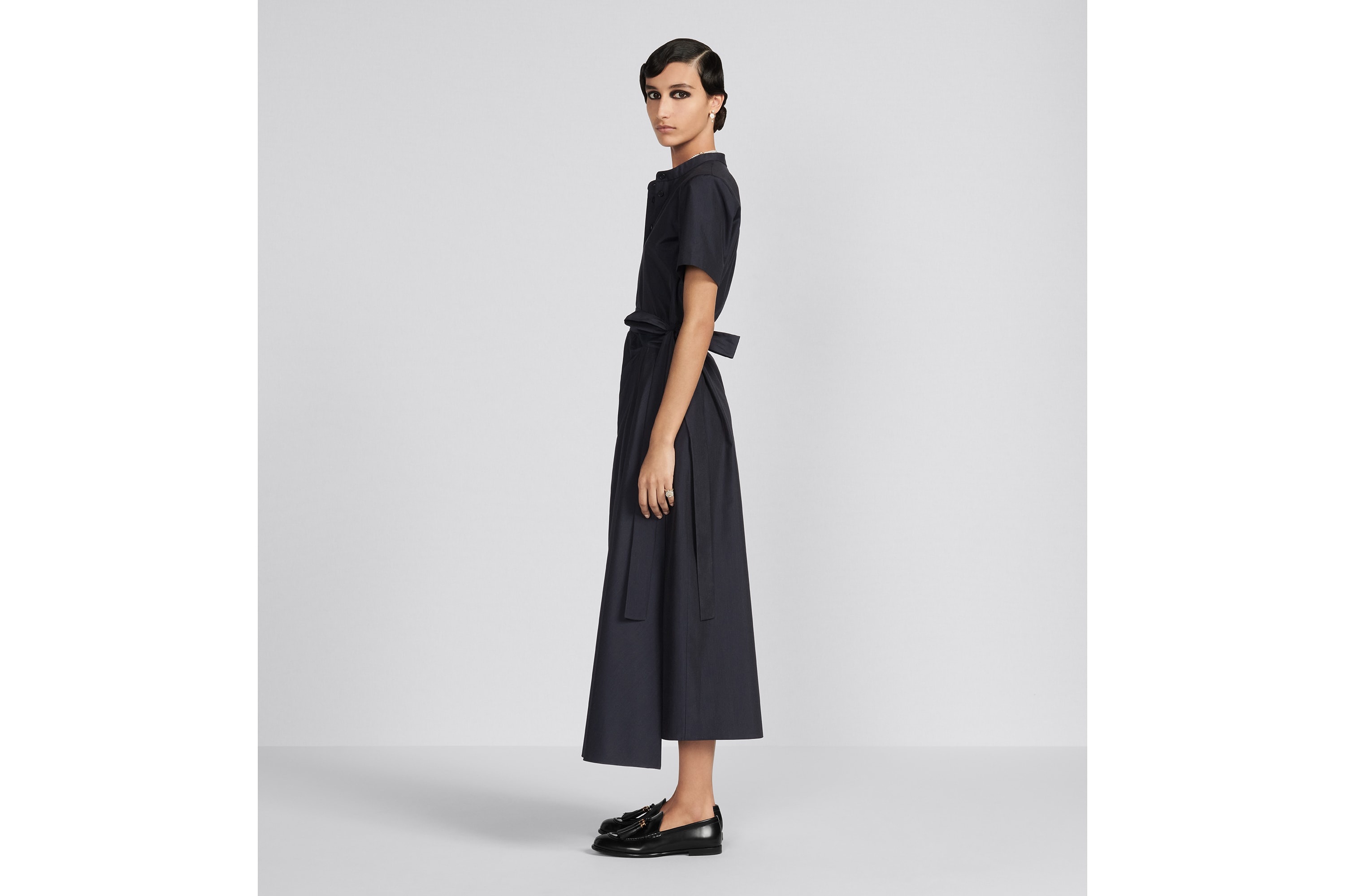 Mid-Length Draped Dress - 5