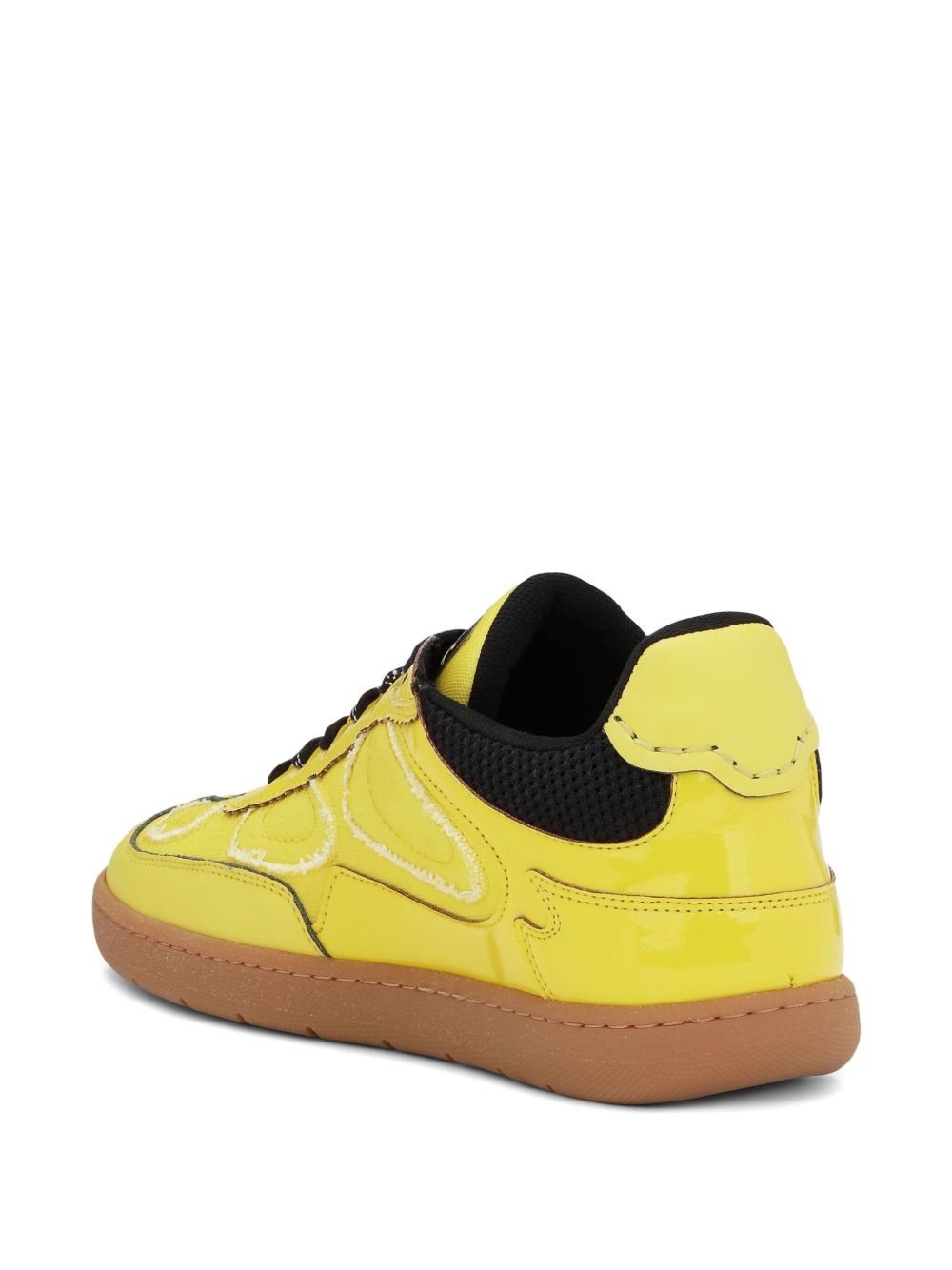 panelled sneakers - 3