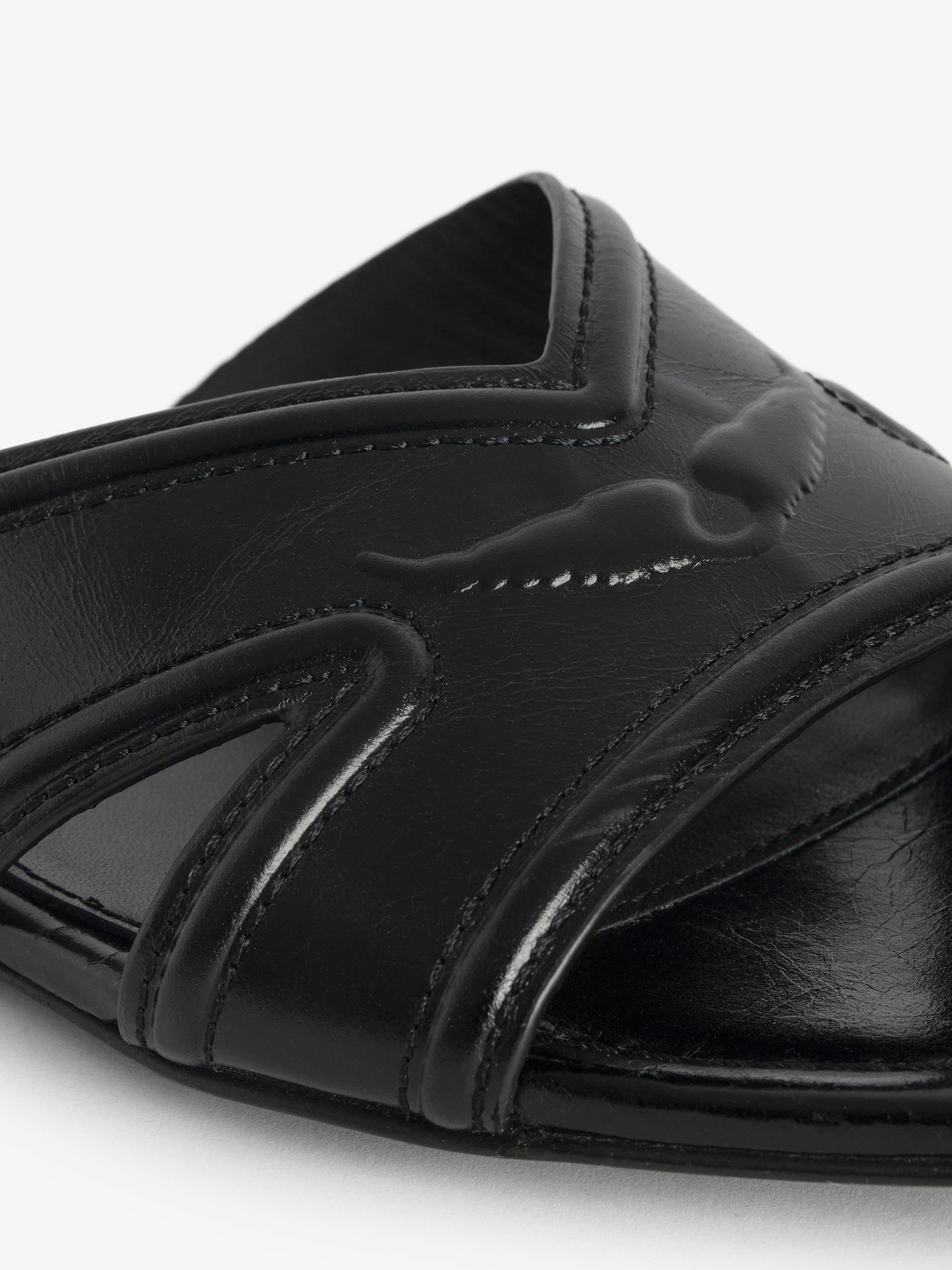 Azora Leather Sandal Mules - 5